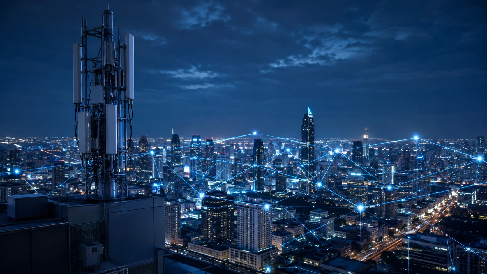 Telecom and IoT connectivity across a modern connected city